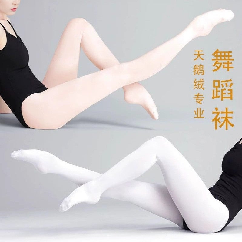 Loquat Dance Socks Children'S Summer Thin Pantyhose Velvet Girls' Pantyhose Professional Tight Ballet Dance Socks Exhibit - Image 5